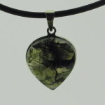 Moosachat Anhänger mit 925er Silberfassung - Einzelstück