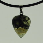 Moosachat Anhänger mit 925er Silberfassung - Einzelstück