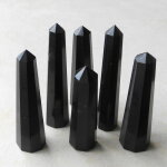schwarzer Turmalin Obelisk, ca. 100 - 120 mm