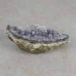 Amethyststück mit Calcit ca. 14,5 x 8,5 x 4 cm