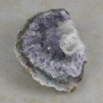 Amethyststück mit Calcit ca. 14,5 x 8,5 x 4 cm