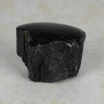 Schwarzer Turmalin / Schörl Anschliff, ca. 7,5 x 4,5 x 5 cm