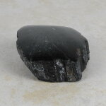 Schwarzer Turmalin / Schörl Anschliff, ca. 7,5 x 8 x 2,5 cm