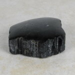 Schwarzer Turmalin / Schörl Anschliff, ca. 7,5 x 8 x 2,5 cm
