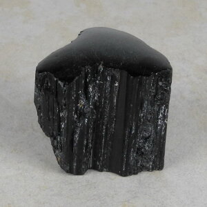 Schwarzer Turmalin / Schörl Anschliff, ca. 6 x 6,5 x 6,5 cm