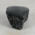 Schwarzer Turmalin / Schörl Anschliff, ca. 6 x 7,5 x 3,5 cm
