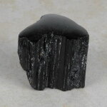 Schwarzer Turmalin / Schörl Anschliff, ca. 6 x 6,5 x 6,5 cm