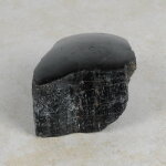 Schwarzer Turmalin / Schörl Anschliff, ca. 6 x 7,5 x 3,5 cm