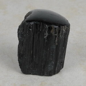 Schwarzer Turmalin / Schörl Anschliff, ca. 6 x 5 x 6 cm