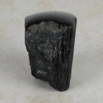 Schwarzer Turmalin / Schörl Anschliff, ca. 6 x 5 x 6 cm