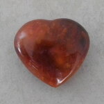Karneol Herz, ca. 70 x 64 x 34 mm - Einzelstück