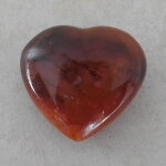 Karneol Herz, ca. 70 x 64 x 34 mm - Einzelstück