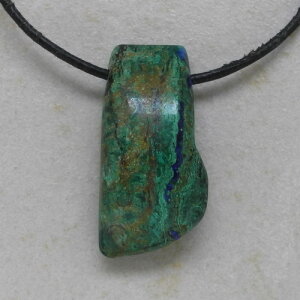 Azurit-Malachit Anhänger gebohrt - Einzelstück