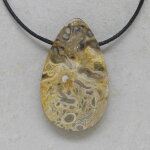 versteinertes Holz Anhänger 53 x 32 mm - Einzelstück