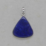 Lapislazuli Anhänger mit 925er Silberfassung, Einzelstück