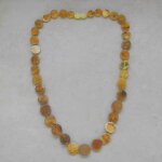Bernstein-Nugget-Kette, naturbelassen, 48 cm mit...