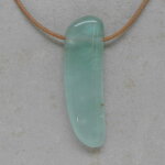 Chrysopras Anhänger gebohrt, 56 x 17 x 9 mm -...