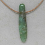 Chrysopras Anhänger gebohrt - Einzelstück