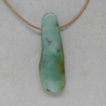 Chrysopras Anhänger gebohrt - Einzelstück