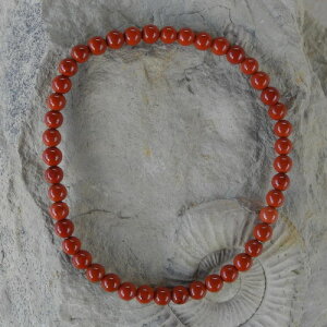 Jaspis rot Kugelarmband 4 mm