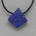 Lapis Lazuli Anhänger gebohrt, ca. 24 x 24 x 8 mm -...