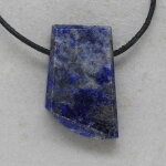 Lapis Lazuli Anhänger gebohrt, ca. 36 x 23 x 10 mm - Einzelstück