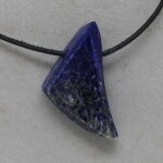 Lapis Lazuli Anhänger gebohrt, ca. 31 x 30 x 11 mm - Einzelstück