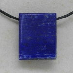 Lapis Lazuli Anhänger gebohrt, ca. 29 x 23 mm