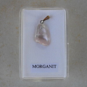 Morganit Anhänger mit 925er Silberöse