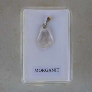 Morganit Anhänger mit 925er Silberöse