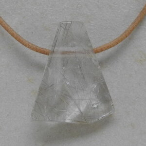 Rutilquarz Anhänger facettiert, ca. 30 x 25 x 11 mm - Einzelstück