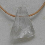 Rutilquarz Anhänger facettiert, ca. 30 x 25 x 11 mm...