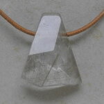 Rutilquarz Anhänger facettiert, ca. 30 x 25 x 11 mm...