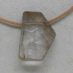 Rutilquarz Anhänger facettiert, ca. 32 x 22 x 12 mm - Einzelstück