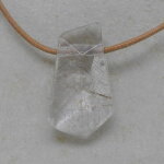 Rutilquarz Anhänger facettiert, ca. 34 x 19 x 12 mm - Einzelstück