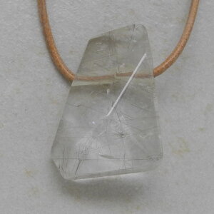 Rutilquarz Anhänger facettiert, 32 x 24 x 12 mm - Einzelstück