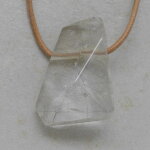 Rutilquarz Anhänger facettiert, 32 x 24 x 12 mm -...