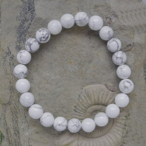 Magnesit Kugelarmband 8 mm