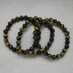 Falkenauge / Tigerauge Kugelarmband 8 mm