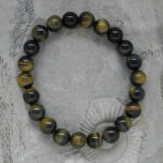 Falkenauge / Tigerauge Kugelarmband 8 mm