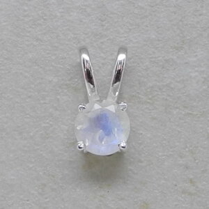 Regenbogenmondstein Anhänger in 925er Silber gefasst