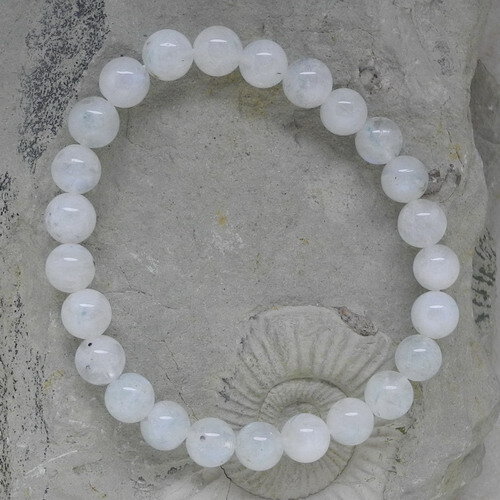 8 Mm Regenbogen Selenit Armband – Natürlicher Kristall Mit Katzenaugen-Effekt | Verstellbar 16,5-19 Cm | Inkl. Werkzeug