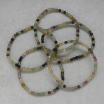 Turmalin bunt Kugelarmband 4 mm