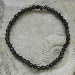 Rauchquarz Kugelarmband 4 mm