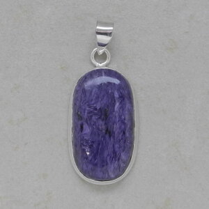 Charoit Anhänger in 925er Silberfassung - Einzelstück