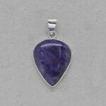 Charoit Anhänger in 925er Silberfassung - Einzelstück