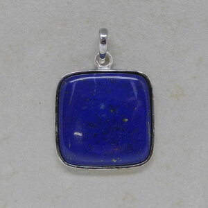 Lapislazuli Anhänger mit 925er Silberfassung, Einzelstück