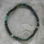 Chrysokoll Kugelarmband 4 mm