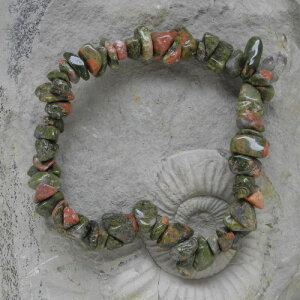 Epidot(Unakit) Splitterarmband