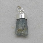 Aquamarin Anhänger mit 925er Silberkappe - Einzelstück